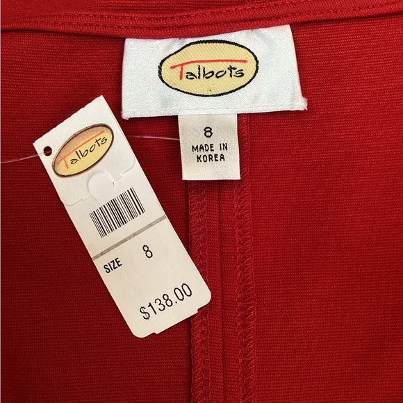 NWT Talbot’s Red Long Sleeve Stretch Maxi Dress - Picture 7 of 10